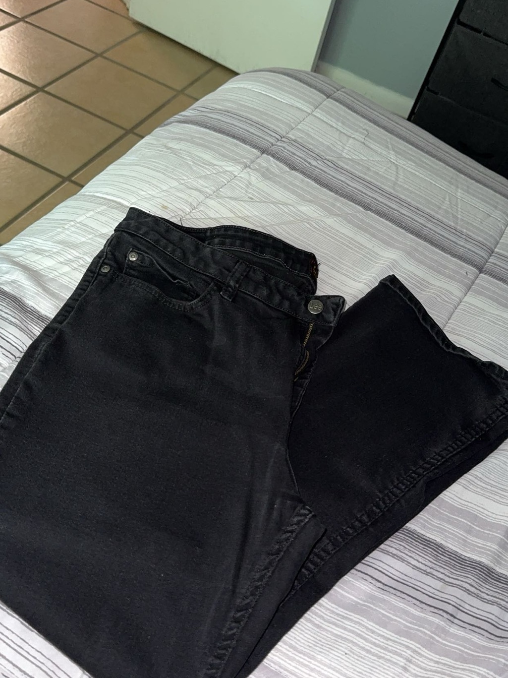 Black Lee Straight Jeans